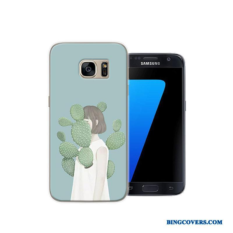 Samsung Galaxy S7 Af Personlighed Beskyttelse Anti-fald Cover Lyserød Kreativ Telefon Etui