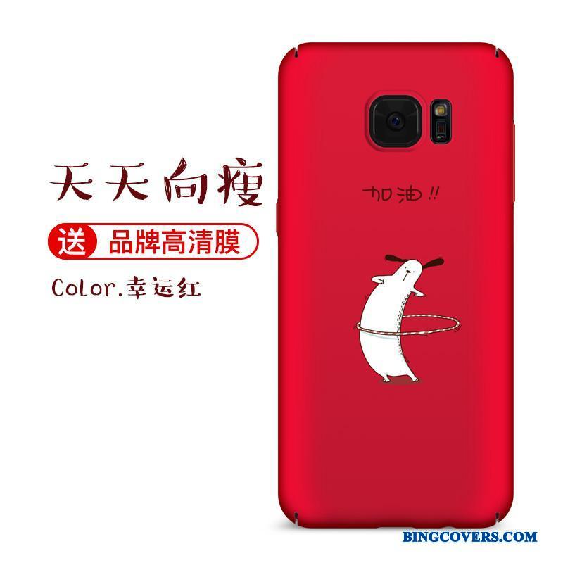 Samsung Galaxy S7 Anti-fald Rød Telefon Etui Cover Stjerne Af Personlighed Kreativ