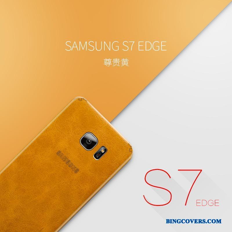 Samsung Galaxy S7 Cover Stjerne Kreativ Tynd Alt Inklusive Ægte Læder Telefon Etui
