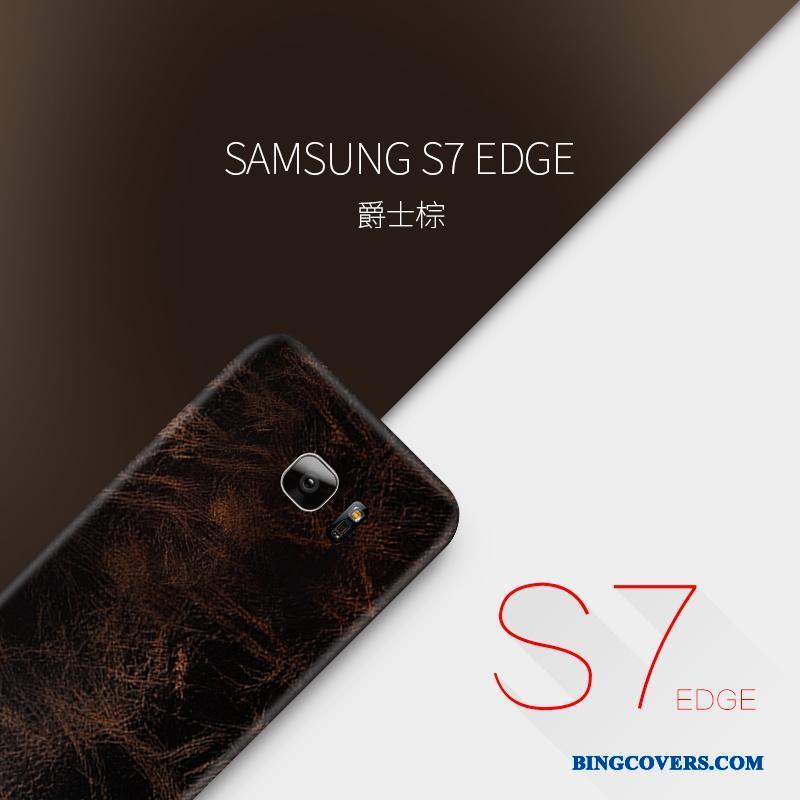 Samsung Galaxy S7 Cover Stjerne Kreativ Tynd Alt Inklusive Ægte Læder Telefon Etui