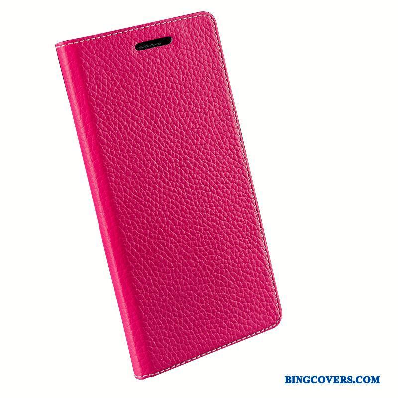 Samsung Galaxy S7 Edge Cover Rød Beskyttelse Mobiltelefon Lædertaske Telefon Etui Ægte Læder