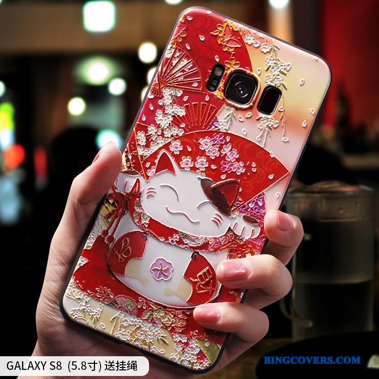 Samsung Galaxy S7 Edge Etui Anti-fald Kreativ Trendy Blød Wealth Kat Silikone