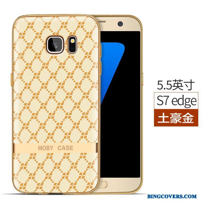 Samsung Galaxy S7 Edge Etui Cover Blød Rød Mobiltelefon Stjerne Anti-fald Business