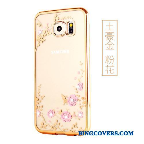 Samsung Galaxy S7 Edge Silikone Cover Stjerne Telefon Etui Blød Beskyttelse Lyserød