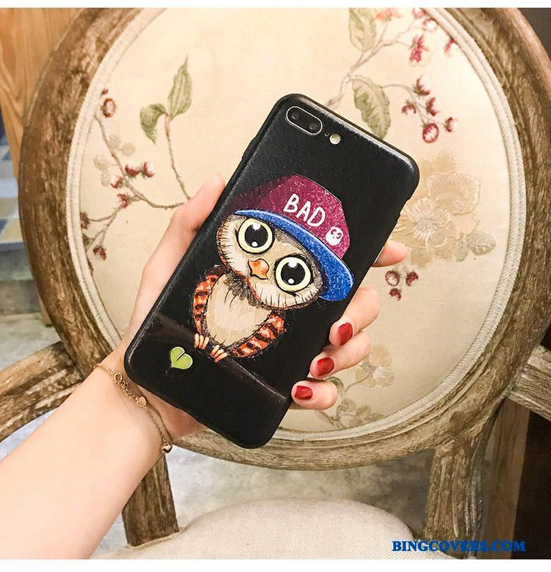 Samsung Galaxy S7 Edge Smuk Relief Stjerne Sort Telefon Etui Kreativ Elskeren