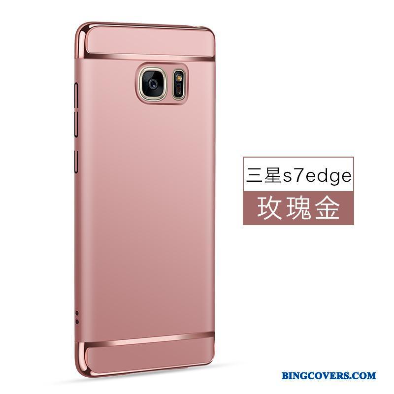 Samsung Galaxy S7 Edge Sort Nubuck Etui Trend Stjerne Telefon Beskyttelse