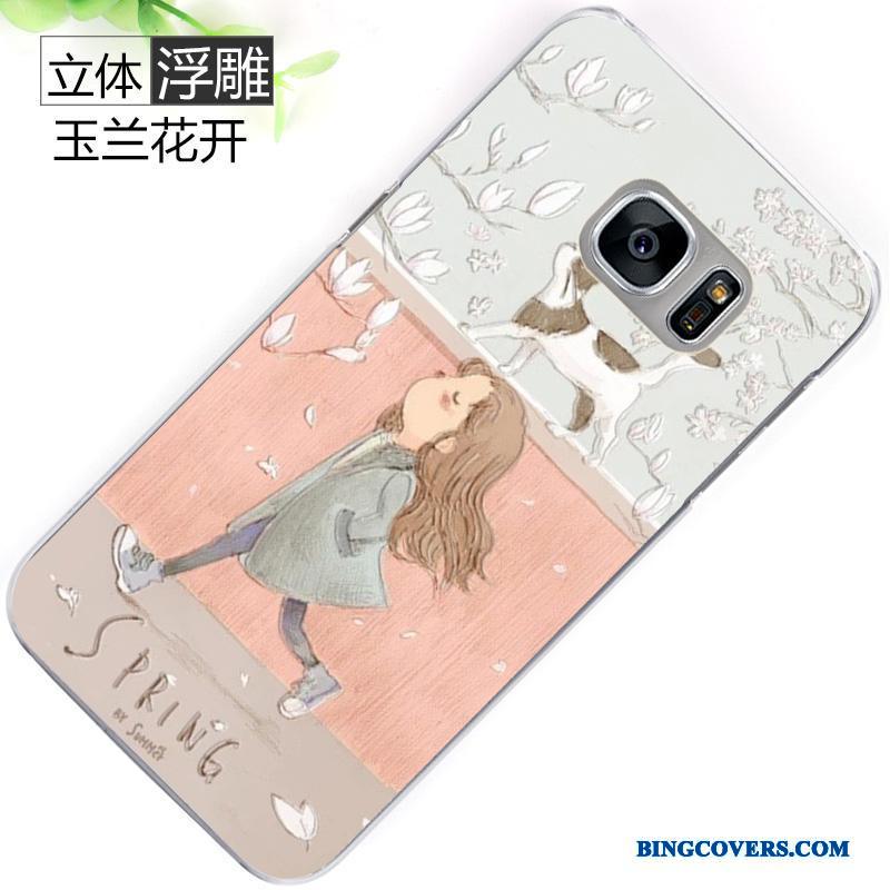 Samsung Galaxy S7 Edge Telefon Etui Beskyttelse Relief Af Personlighed Malet Cover Kreativ