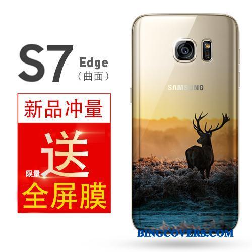 Samsung Galaxy S7 Edge Telefon Etui Stjerne Beskyttelse Cover Silikone Blød Anti-fald