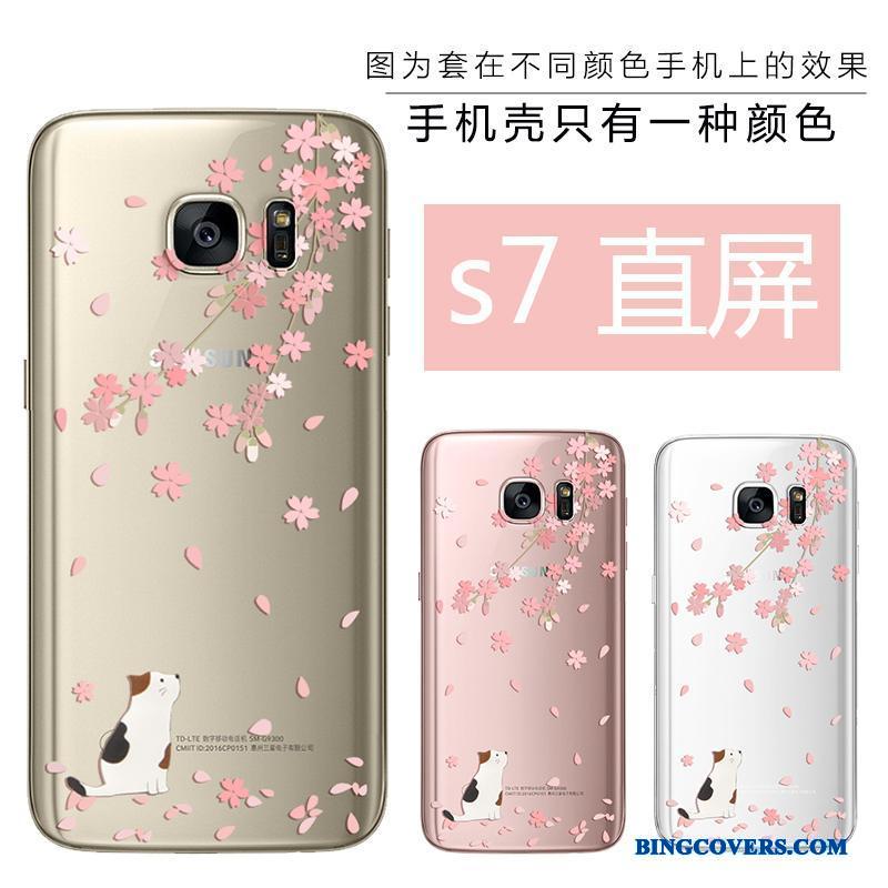 Samsung Galaxy S7 Etui Stjerne Cover Ny Anti-fald Skønhed Blød Relief