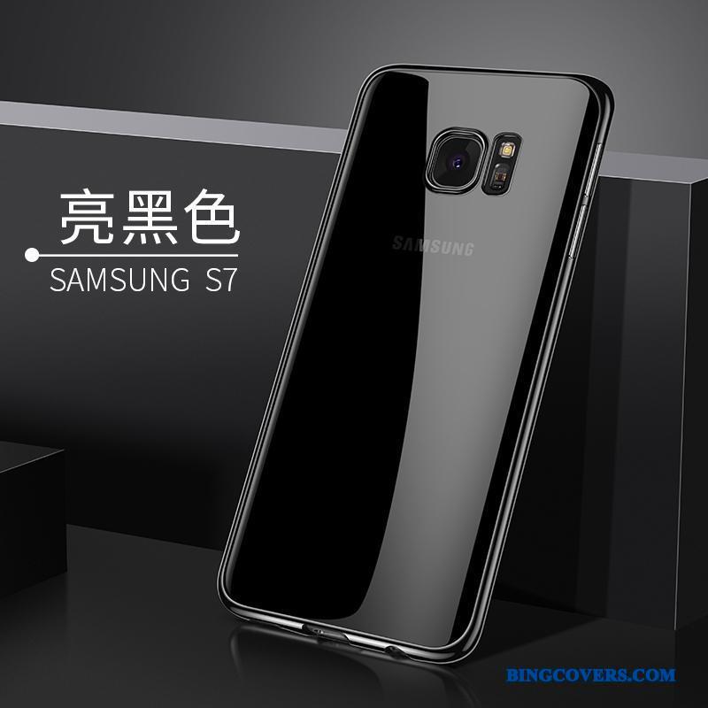 Samsung Galaxy S7 Silikone Cover Etui Blød Telefon Gennemsigtig Sølv