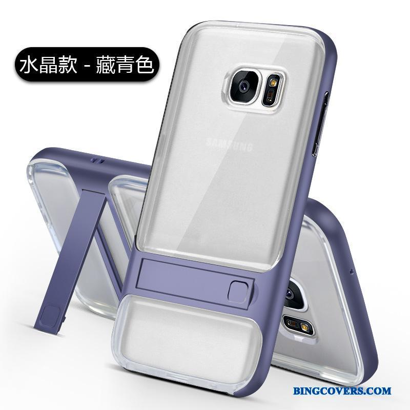 Samsung Galaxy S7 Telefon Etui Af Personlighed Blød Beskyttelse Lyseblå Kreativ Silikone