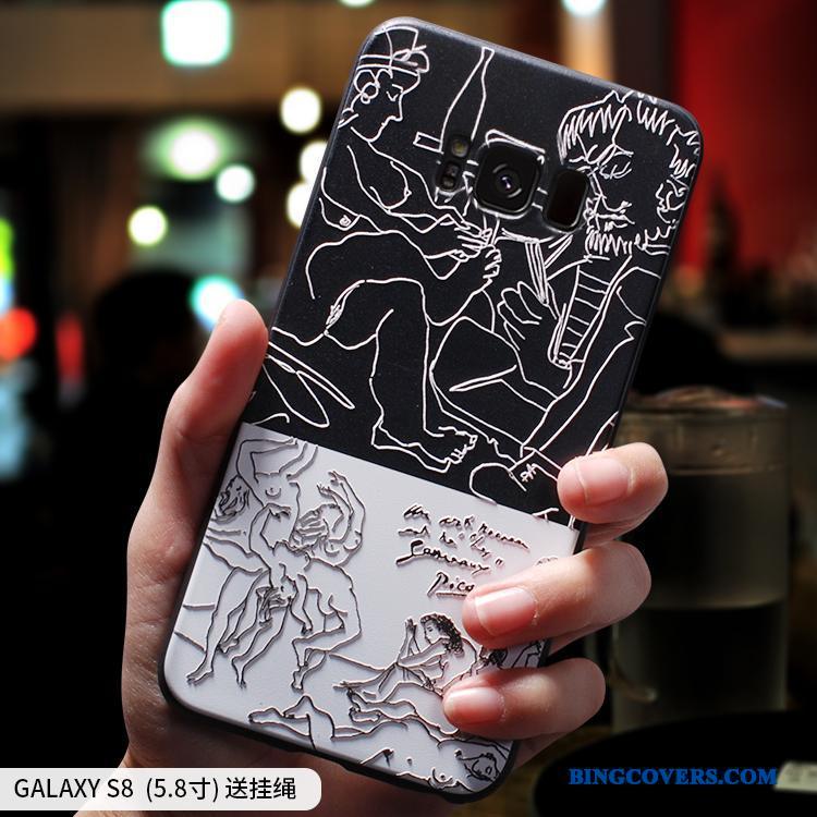 Samsung Galaxy S8 Af Personlighed Blød Telefon Etui Trend Lyserød Stjerne Silikone