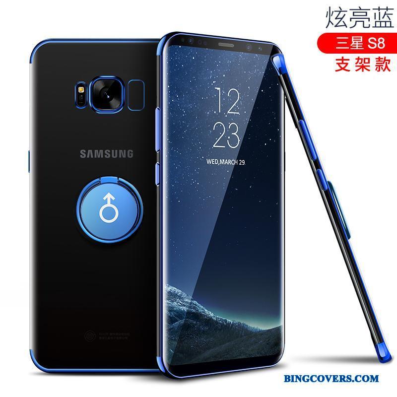 Samsung Galaxy S8 Alt Inklusive Tynd Blå Stjerne Telefon Etui Gennemsigtig Kreativ