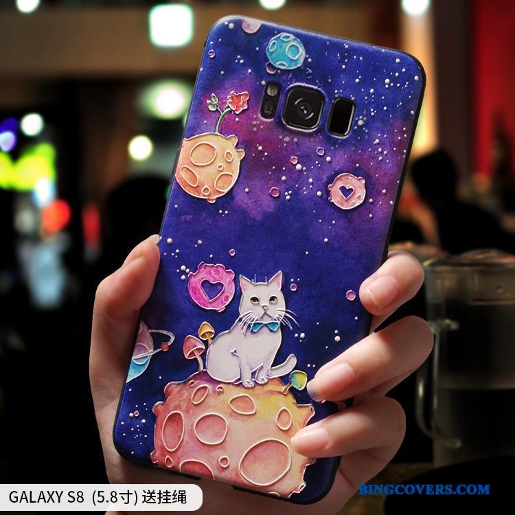 Samsung Galaxy S8 Anti-fald Af Personlighed Telefon Etui Alt Inklusive Silikone Cover Lilla