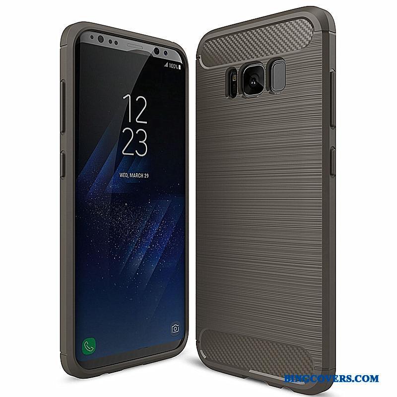 Samsung Galaxy S8+ Blød Telefon Etui Blå Silikone Stjerne Beskyttelse Cover
