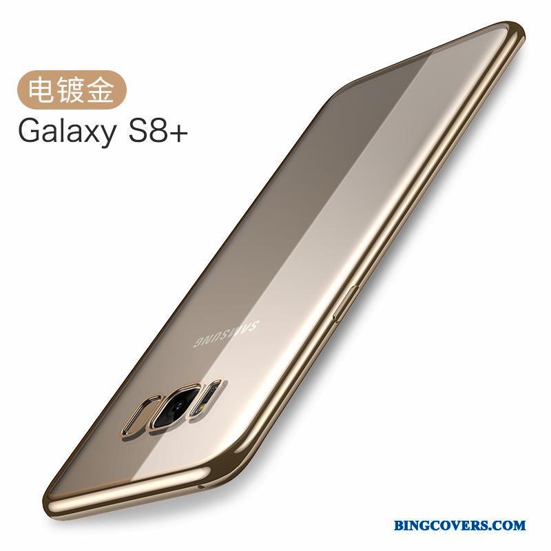 Samsung Galaxy S8+ Cover Belægning Blød Gennemsigtig Stjerne Telefon Etui Rød