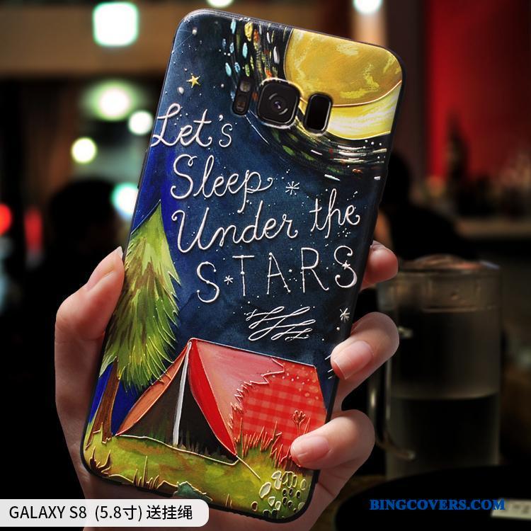 Samsung Galaxy S8+ Etui Af Personlighed Lilla Silikone Anti-fald Cover Alt Inklusive Blød