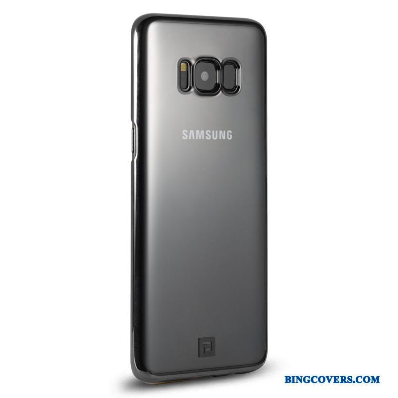 Samsung Galaxy S8 Etui Gennemsigtig Tynd Stjerne Belægning Blå Beskyttelse Trend