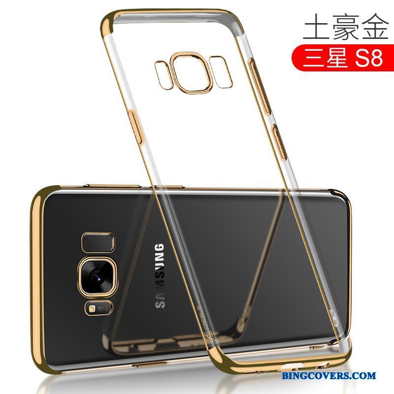 Samsung Galaxy S8 Etui Guld Blød Belægning Silikone Alt Inklusive Anti-fald Cover