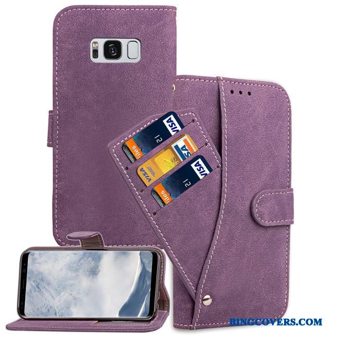 Samsung Galaxy S8 Etui Mobiltelefon Folio Stjerne Alt Inklusive Beskyttelse Tegnebog Anti-fald