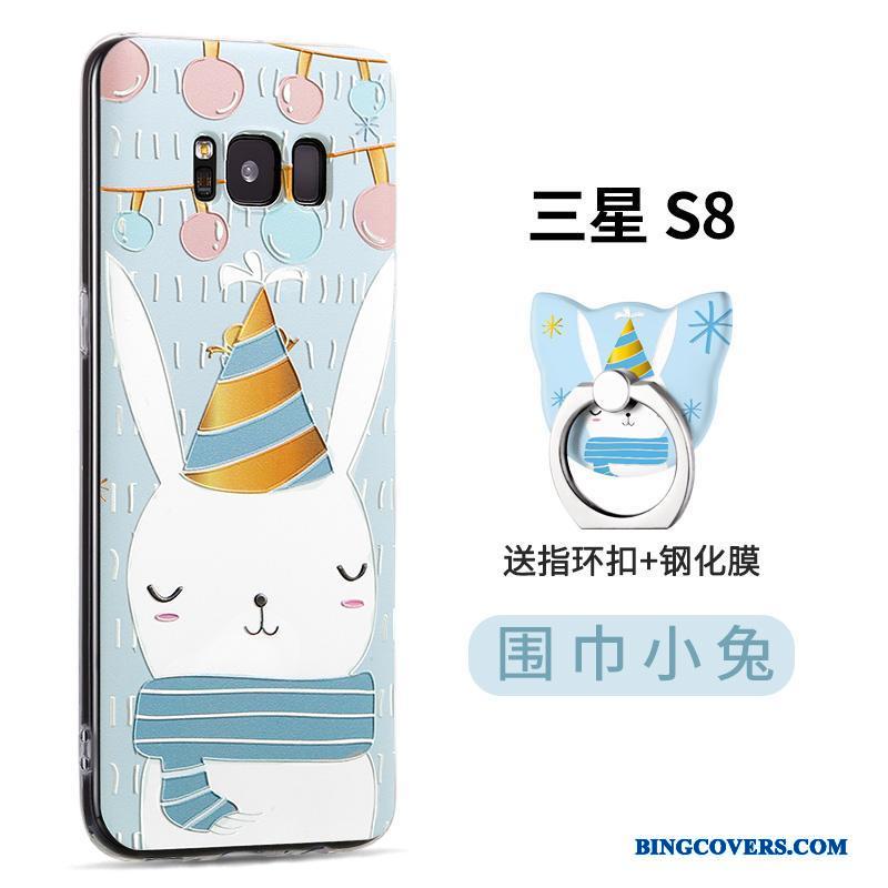Samsung Galaxy S8 Etui Nubuck Kreativ Silikone Cover Cartoon Anti-fald Stjerne