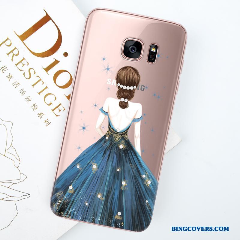 Samsung Galaxy S8 Etui Silikone Cover Anti-fald Alt Inklusive Stjerne Trend Hængende Ornamenter