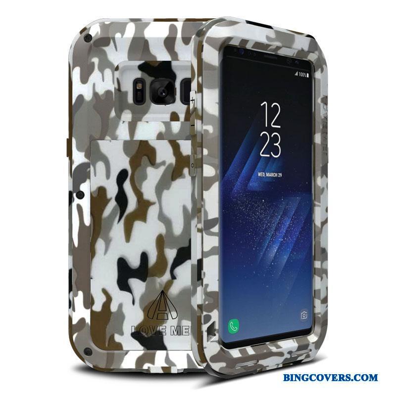 Samsung Galaxy S8+ Etui Stjerne Anti-fald Af Personlighed Metal Camouflage Kreativ Trend