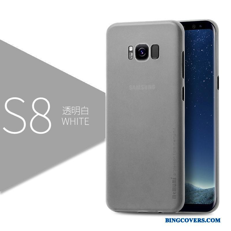 Samsung Galaxy S8 Etui Tynd Anti-fald Nubuck Cover Blå Alt Inklusive Beskyttelse