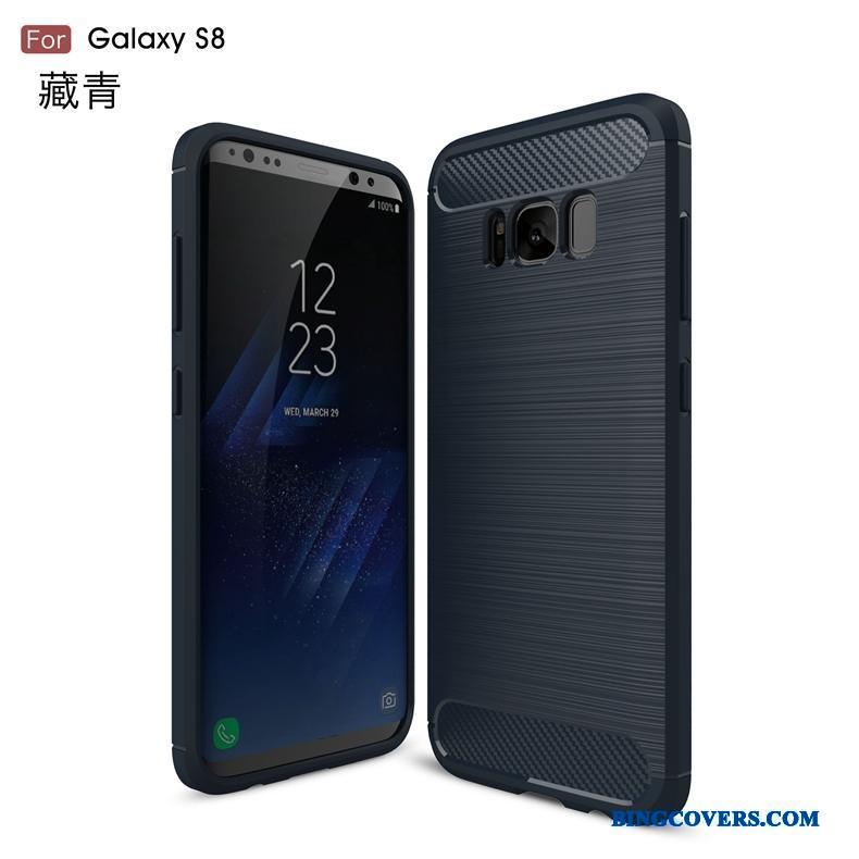 Samsung Galaxy S8 Grå Silke Telefon Etui Mønster Silikone Cover Blød
