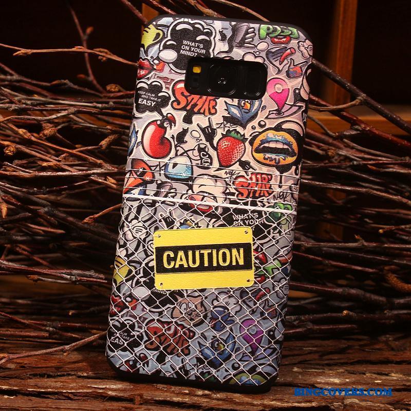 Samsung Galaxy S8 Kreativ Af Personlighed Etui Nubuck Relief Cover Farve