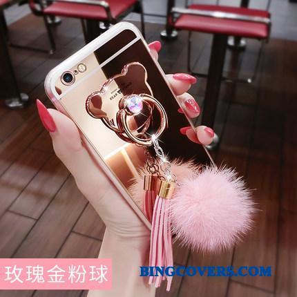 Samsung Galaxy S8 Ring Telefon Etui Rosa Guld Knapper Tassel Stjerne Silikone