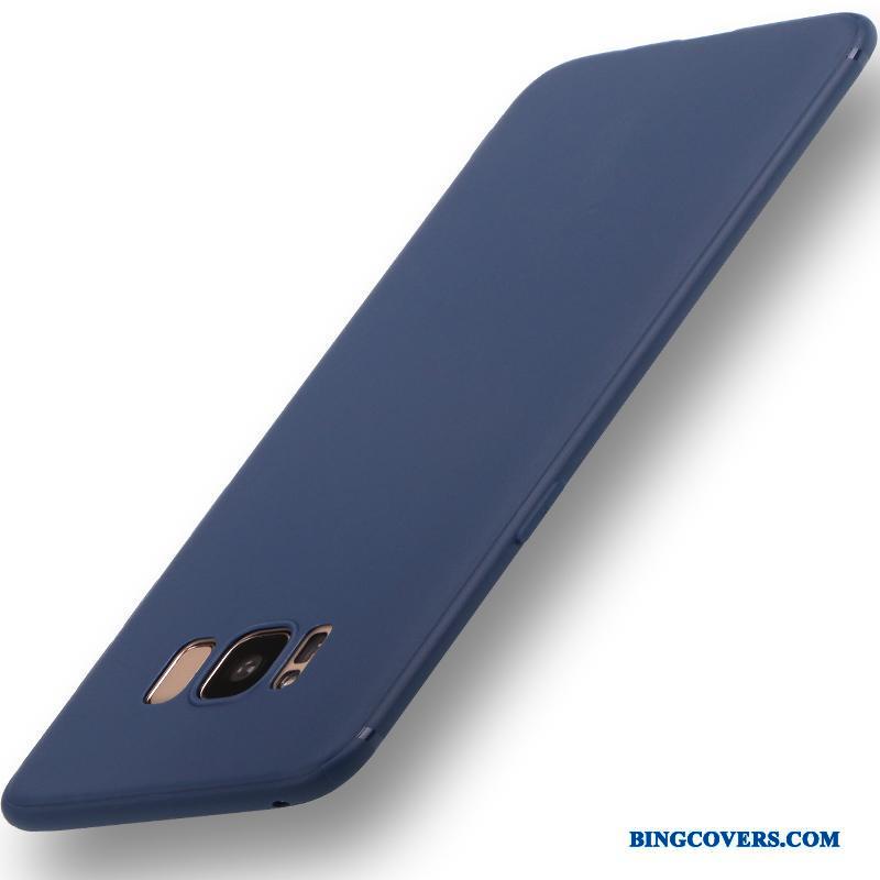Samsung Galaxy S8 Silikone Rød Stjerne Anti-fald Nubuck Telefon Etui Cover