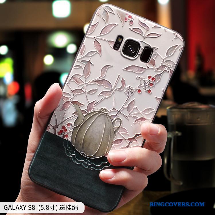 Samsung Galaxy S8 Silikone Stjerne Kinesisk Stil Anti-fald Kreativ Telefon Etui Af Personlighed