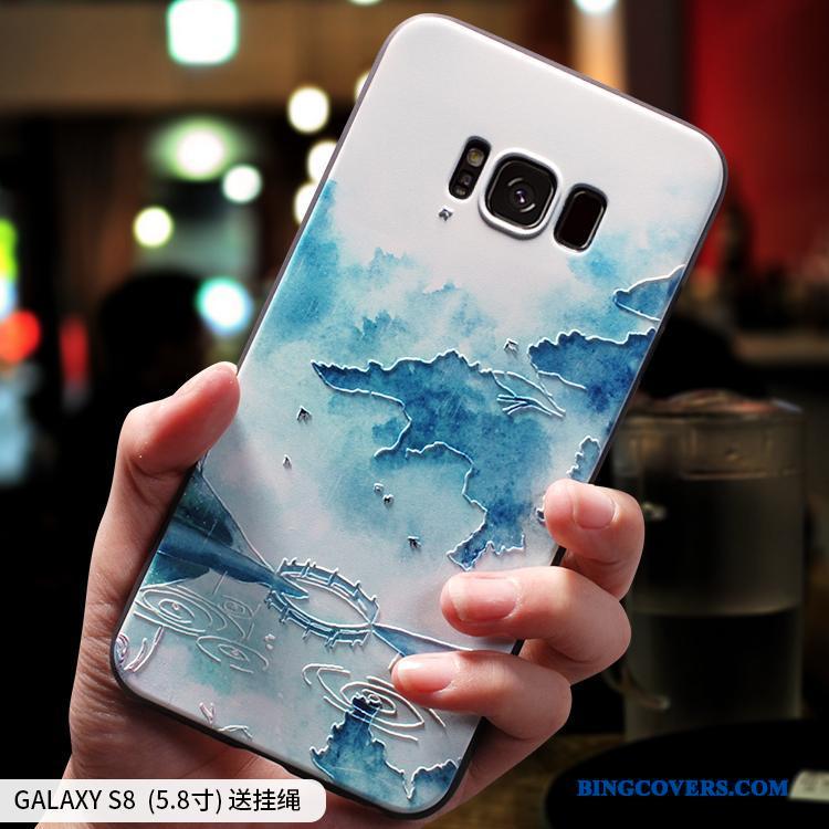 Samsung Galaxy S8 Silikone Stjerne Kinesisk Stil Anti-fald Kreativ Telefon Etui Af Personlighed
