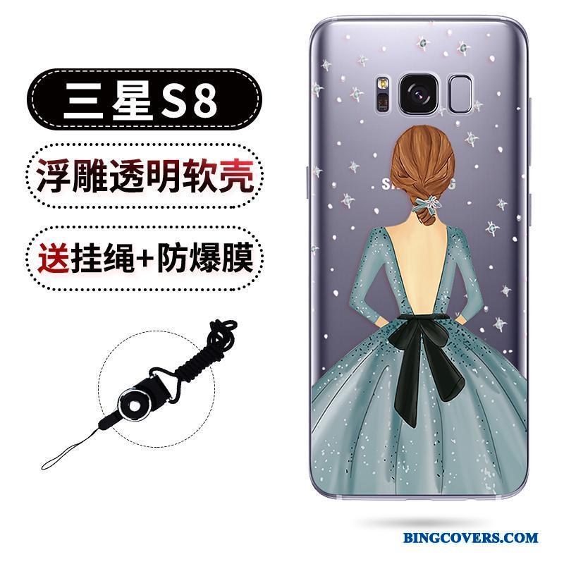 Samsung Galaxy S8 Smukke Alt Inklusive Telefon Etui Cover Anti-fald Stjerne Relief
