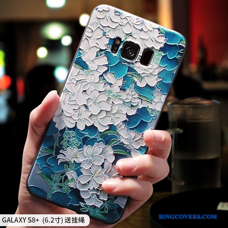 Samsung Galaxy S8+ Stjerne Anti-fald Kinesisk Stil Telefon Etui Alt Inklusive Kreativ Grøn