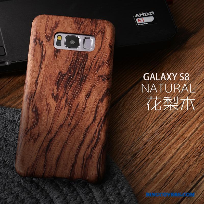 Samsung Galaxy S8 Stjerne Cover Massivt Træ Tynd Gave Telefon Etui Beskyttelse