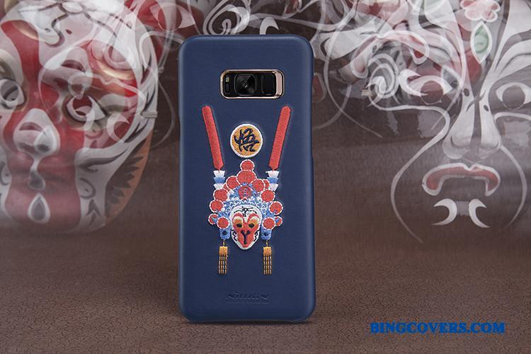 Samsung Galaxy S8+ Telefon Etui Anti-fald Kreativ Læder Beskyttelse Hård Cover