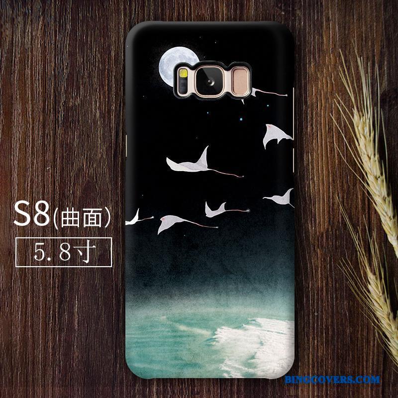 Samsung Galaxy S8 Telefon Etui Nubuck Cover Kunst Stjerne Af Personlighed Anti-fald