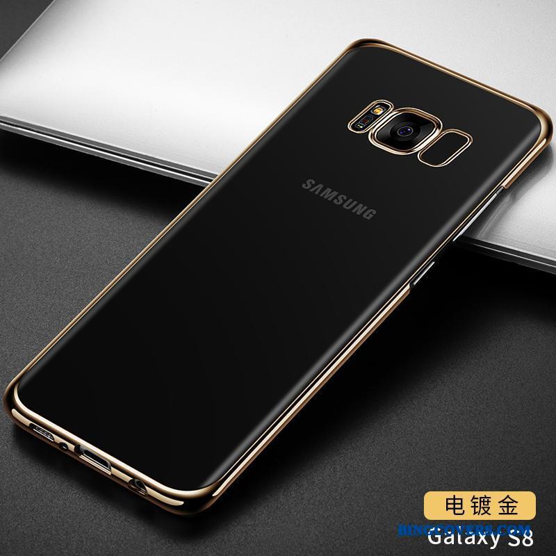 Samsung Galaxy S8 Tynd Hård Telefon Etui Gennemsigtig Luksus Anti-fald Sort