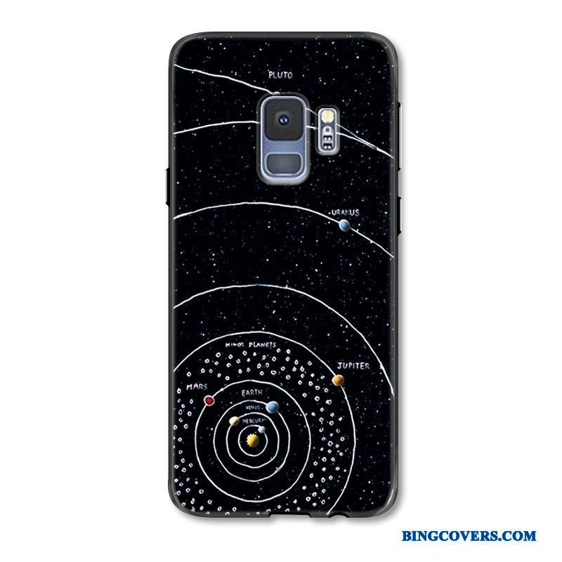 Samsung Galaxy S9 Af Personlighed Simple Cover Telefon Etui Ny Kreativ Sort