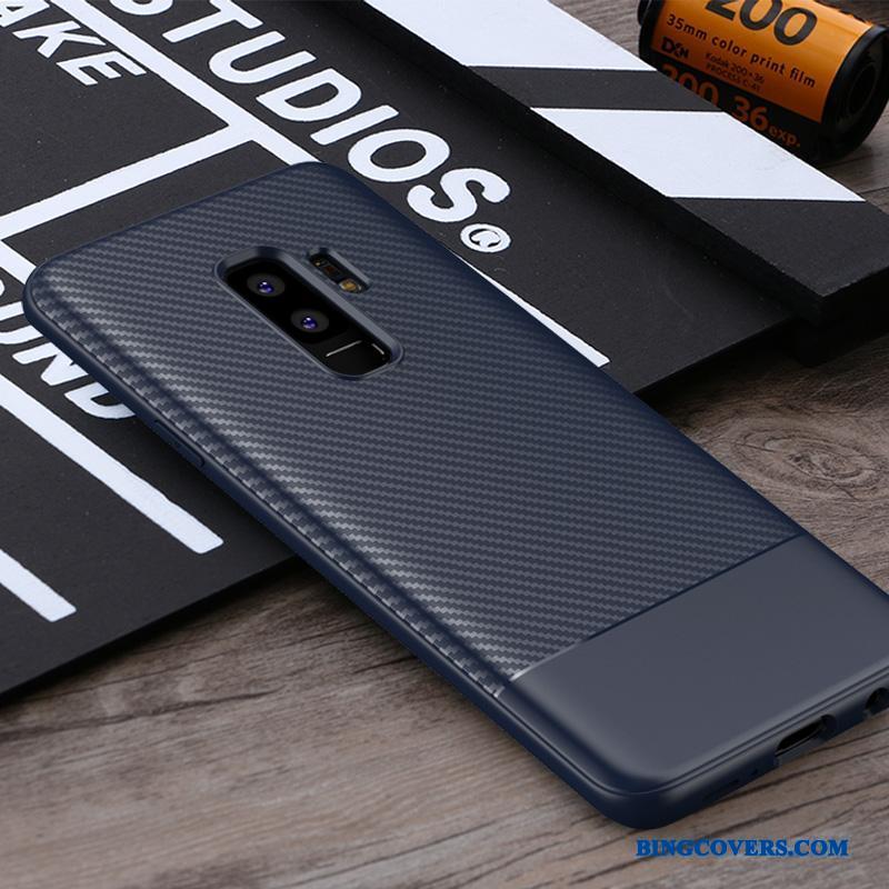 Samsung Galaxy S9+ Anti-fald Beskyttelse Sort Blød Etui Cover Business