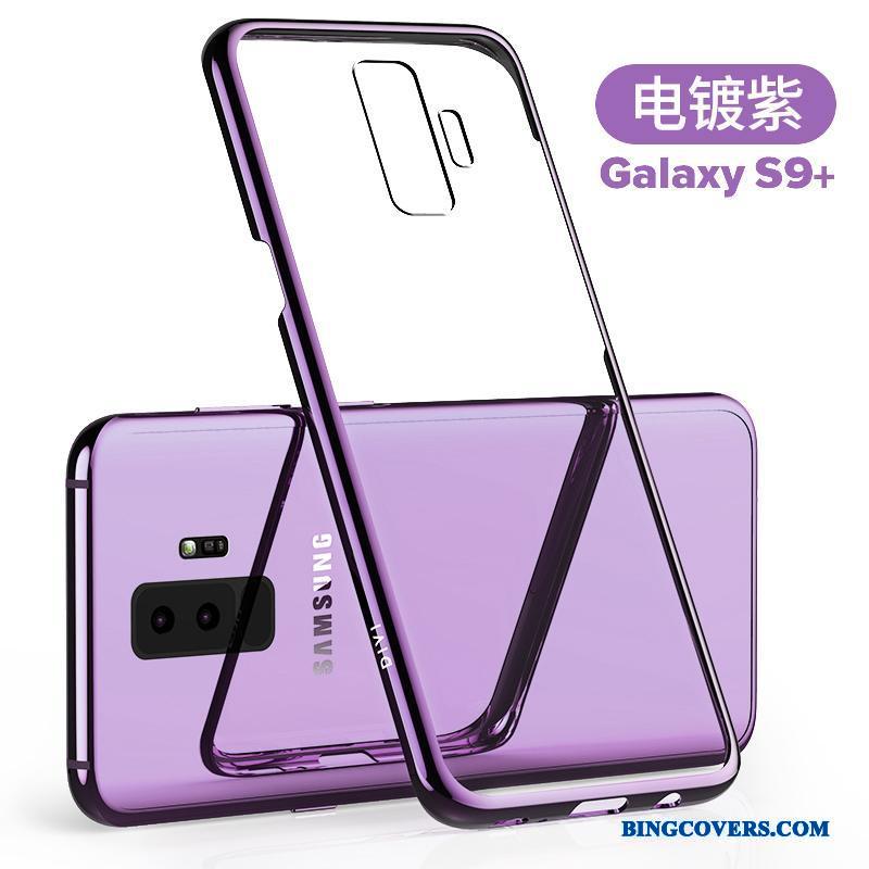 Samsung Galaxy S9+ Etui Alt Inklusive Beskyttelse Cover Tynd Lilla Anti-fald Silikone