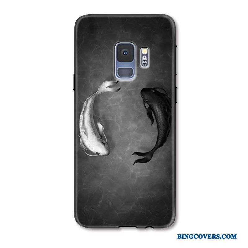 Samsung Galaxy S9+ Etui Beskyttelse Karpe Af Personlighed Anti-fald Kinesisk Stil Stjerne Relief