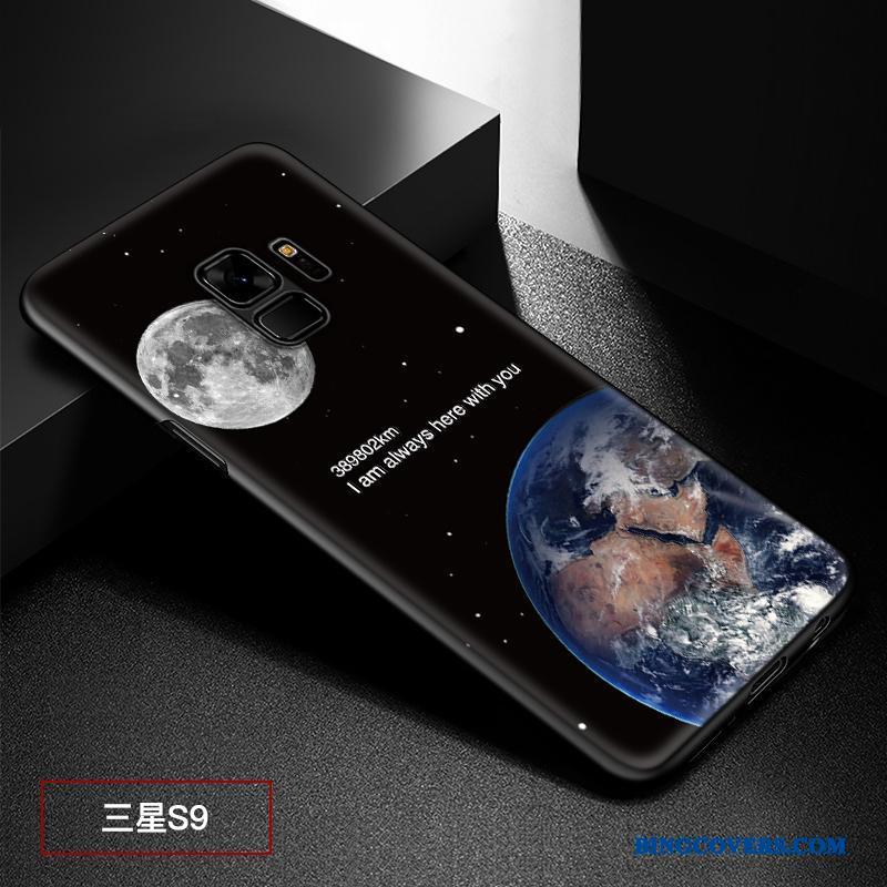 Samsung Galaxy S9 Etui Nubuck Cover Telefon Hård Beskyttelse Relief
