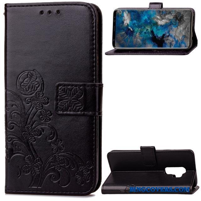 Samsung Galaxy S9+ Kreativ Folio Beskyttelse Anti-fald Business Telefon Etui Cover