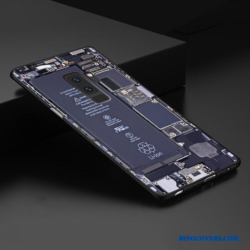 Samsung Galaxy S9+ Relief Kreativ Nubuck Cover Stjerne Telefon Etui Tredimensionale