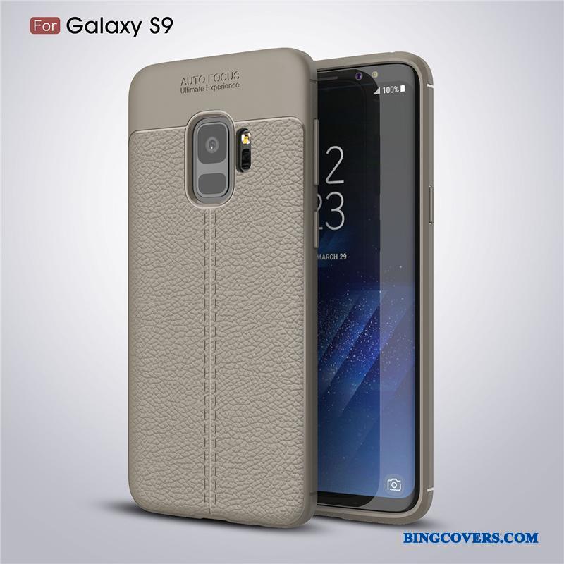 Samsung Galaxy S9 Sort Silikone Anti-fald Alt Inklusive Mønster Telefon Etui Læder