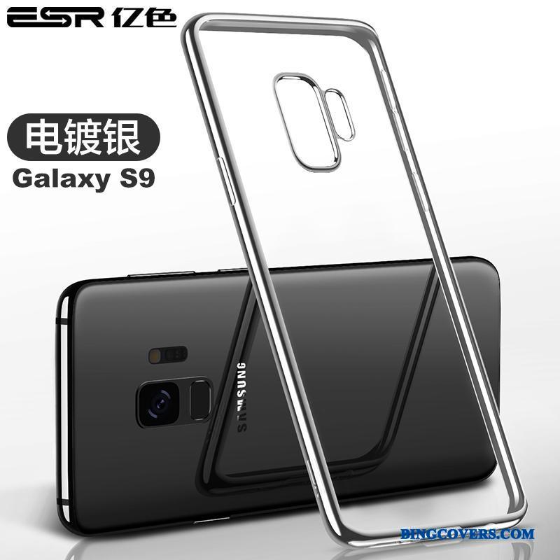 Samsung Galaxy S9 Stjerne Telefon Etui Blød Blå Cover Silikone Anti-fald