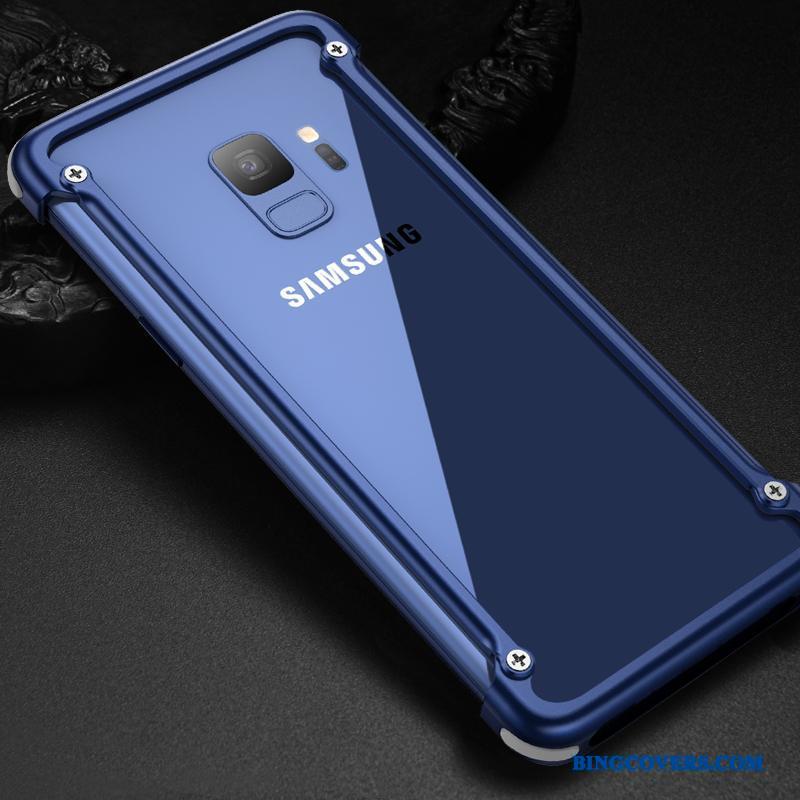 Samsung Galaxy S9 Stjerne Telefon Etui Sort Cover Kreativ Ramme Trendy